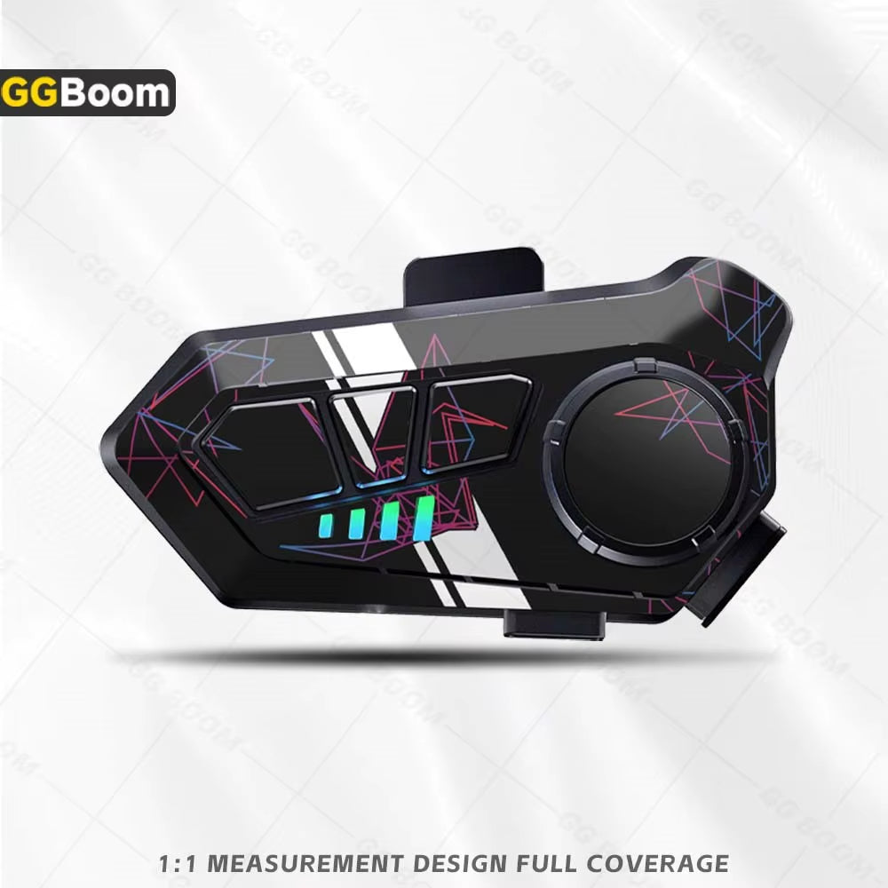 For Y10 Y10 Helmet Bluetooth Earphones Sticker Motorcycle Headset Colorful Decoration Protection Decal Waterproof Anti-Scratch