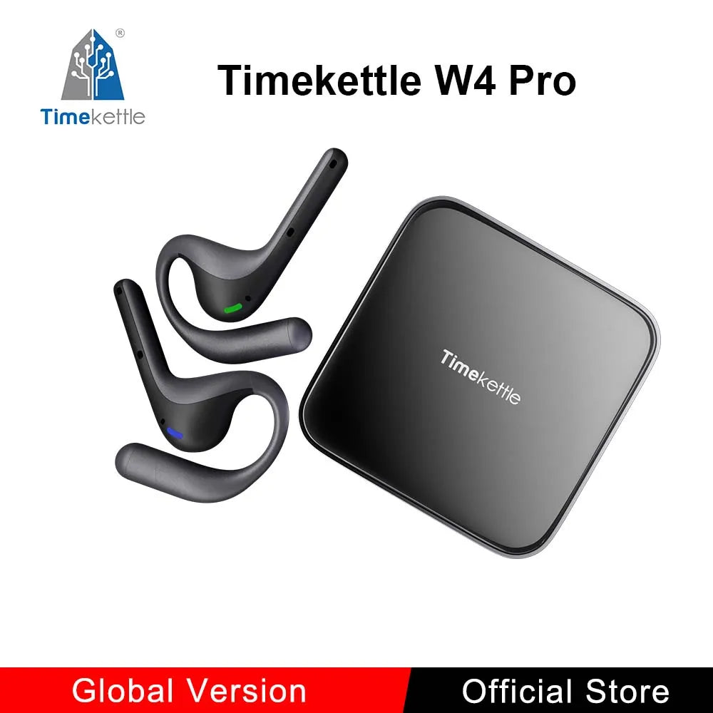 W4 Pro AI Interpreter Earbuds Translator Device Suppor 40 Languages Translator Earbuds for Call Video Translation